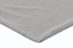 Tüll Elasztikus háló, kétoldalas, Világosszürke