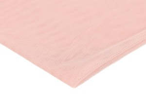 Tüll Elasztikus háló, kétoldalasan képlékeny, púderrózsaszín