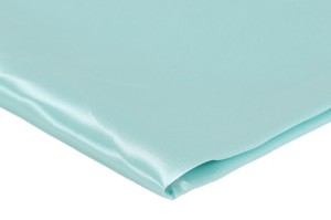 Satin Plain Fabric Aqua