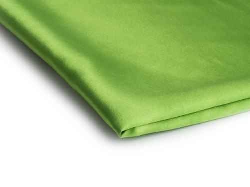 tkanina satyna cienka z lycra w kolorze jaskrawa limonka