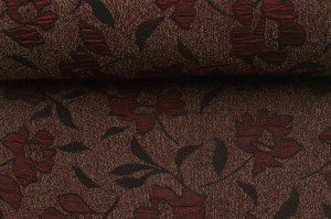 Jacquard Flowers Claret