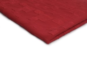 Jacquard Georgette Red