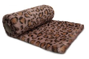 Minky Hair 10 mm Nyomtatott Dirty pink