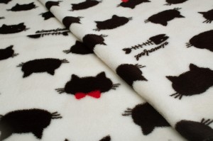 Minky plüss nyomtatott cicák