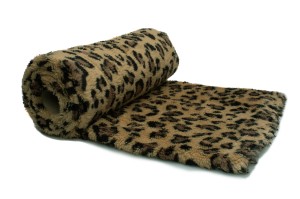 Minky plüss nyomtatott gepárd