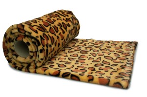 Minky plüss nyomtatott leopárdmintás