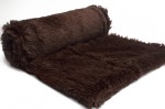Minky Włos Shaggy 18 mm Ciemny brąz