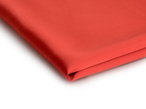 tkanina satyna gruba z lycrą w kolorze rudy