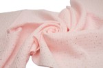 Mousseline met gouden stippen, Poederroze