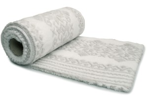 Plyšová Minky vytlačené škandinávsky vzor (1)