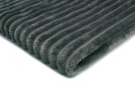 Minky Stripes fleece Graphite