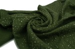 Mousseline met zilveren stippen, Bos Groen