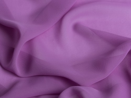 tkanina szyfon gładki w kolorze fiołek