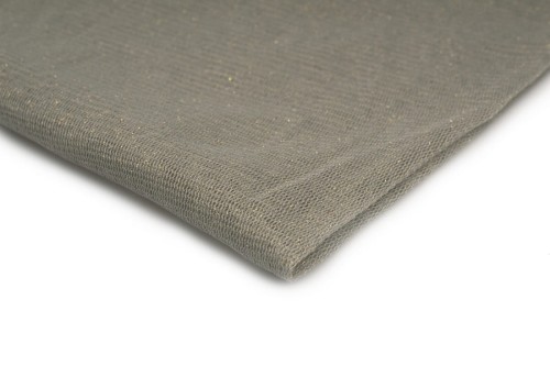 tkanina tiul elastyczny miękki z brokatem w kolorze jasny szary