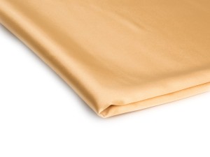 Szatén vékony Lycra világos arany színben