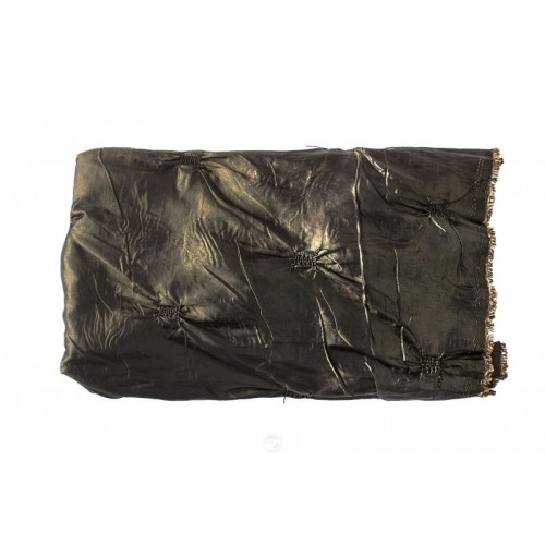 tkanina tafta z naszywana gumką w kolorze zielony