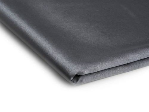 tkanina satyna cienka z lycra w kolorze stalowy