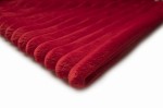 Minky Stripes fleece Red