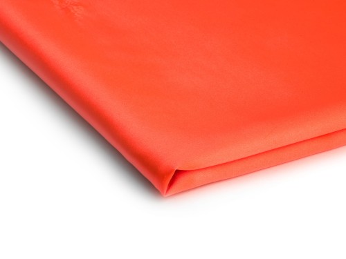 tkanina satyna cienka z lycra w kolorze intensywny pomarańcz